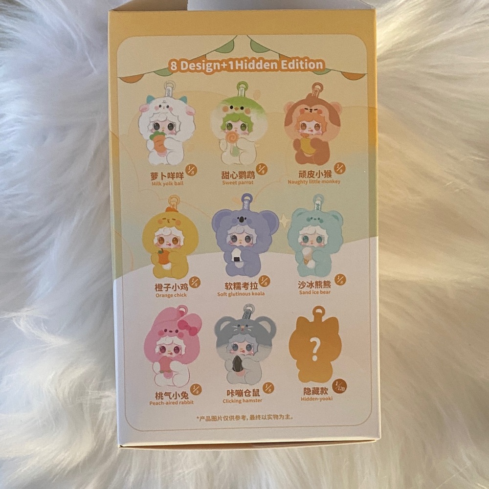 Yooki gourmet restaurant series confirmed plush vinyl keychain/ orange chick - Picture 4 of 11